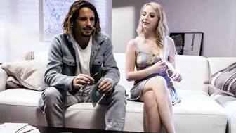 Blonde teen barista fucks lying musician