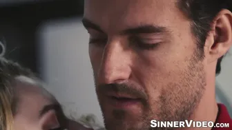 Hot Kenna James sucks and rides hard the hard cock of handsome Jay Smooth