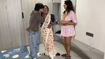 Boy has sex with stepsister and her friend