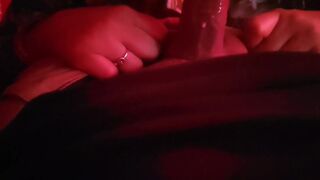 A sister-in-law was going alone in the bus, left the sister-in-law.