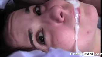Brunette Amateur Webcam POV Cumshot