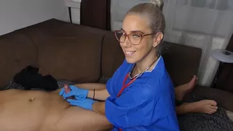 Clips 4 Sale - Oiled Latex Glove Handjob
