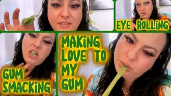 Clips 4 Sale - ASMR Gum Chewing & Smacking Taboo with Attitude | Your Glamorous Gum Goddess Malory in Satin Robe, Full Glam & Sloppy Chewing - ASMR Fetish (No Music)