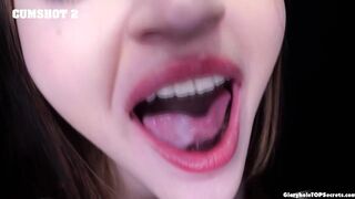 That's it Julia, now swallow the goods!