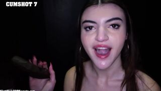 That's it Julia, now swallow the goods!