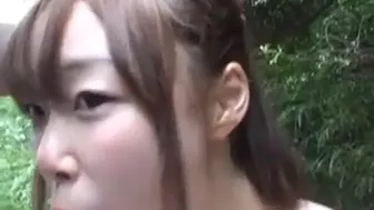 Japanese Student's Outdoor Blowjob Adventure