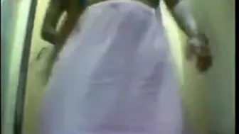 Big-Ass Indian Aunty in Blue Saree