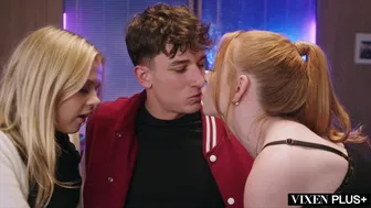 VIXENPLUS Cuties Coco Lovelock and Madi Collins Share Hard Cock