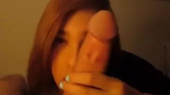 Amateur Asian GF Blowjob and Facial