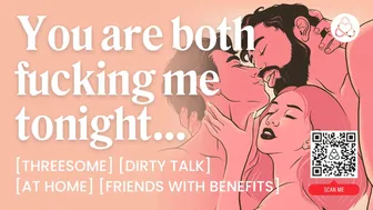 ASMR Audio Porn: Friends with Benefits Bi MFM Threesome with Anal Sex & DP
