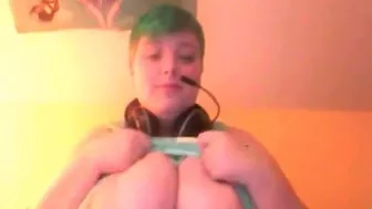 Busty BBW Amateur Babe on Webcam