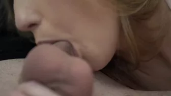 Sinnlicher ASMR Blowjob - Unordentliches orales Creampie