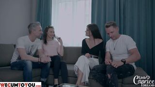 WeCumToYou - SWINGERS - Group Sex with His New Girlfriend
