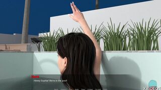 [Gameplay] AWAY FROME HOME #27 • Playing with her hot crotch in the pool