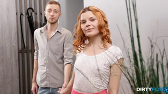 Young Courtesans - Small-Tit Redhead Babe Hungry Fox Rides On A Large Dick With Passion