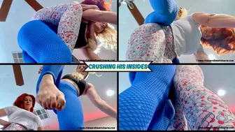 Clips 4 Sale - Crushing His Insides - Jolene Hexx and Goddess Rapture Give A Brutal Double Trampling Session - Heavy Foot Domination As They Crush Their Slave Under Their Feet - Stomping, FaceStanding, and Foot Humiliation Included - UltraHD (MP4)