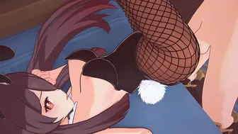 Hu Tao Bunnygirl Genshin Impact Animation #11