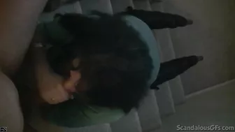 Scandalous GFs - Sexy teen sucks on dick in a POV close up