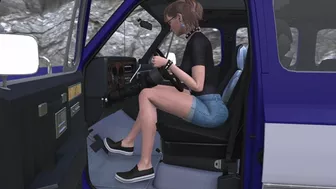 Clips 4 Sale - Suburban Cranking Template - Jessi in Black Croc Vans 1080p