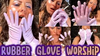 Clips 4 Sale - Purple Rubber Glove: Worship - ASMR - Glitter - Smoke - Foam - Sensual Domination