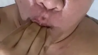 She loves to suck her dildo