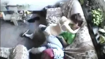 Spying on stepsister getting laid with neighbor