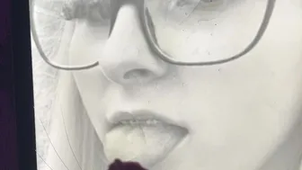 pissing and cumming on cute girl cum