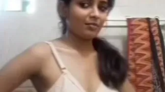 Gouthami reddy manthena removing dress in bathroom showing white bra with sexy boobs