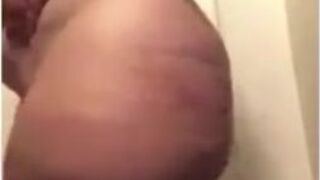 Huge boobs and butt indian aunty caresses