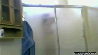 Mexican Aunt Maria spied on in the shower