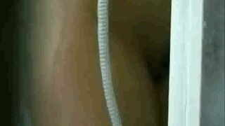 peeping at stepdaughter, shaving and fingering