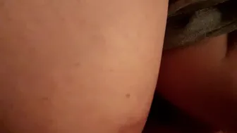 Massaging huge boobs of stepmom