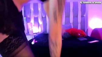 Slut in Her Dripping Cunt with a Thick Dildo