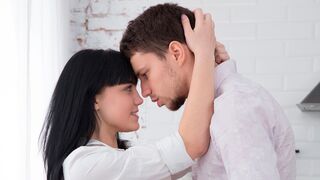 Casual Teen Sex - An awesome brunette Tetti Dew Korti is getting fucked by a large penis