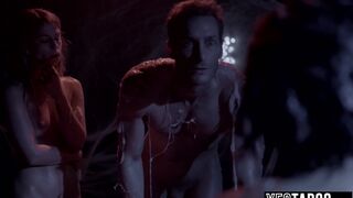 Curious MILF and BF have forest foursome