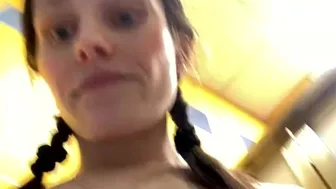 Bathroom Dildo Fuck Solo