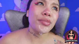 Deep Dildo Sucking JO