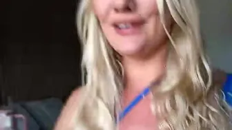 Blonde BBW Teases Big Ass & Tits