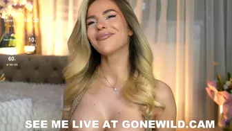 Blonde Babe Dildo Tease