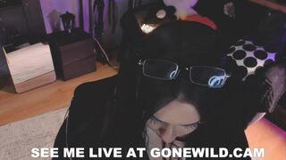 Goth Babe Cum Play Tease