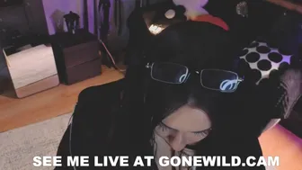 Goth Babe Cum Play Tease
