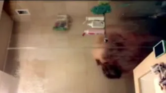 curvy stepmom 51 shaving her pussy in the shower
