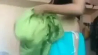 Gouthami Reddy Manthena hot green saree removing blouse & bra nude boobs & pussy