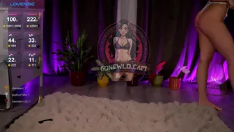 Purple Haired Babe Teases Tits in Sexy Webcam Show