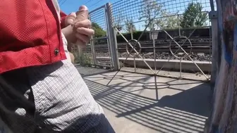 Mature Outdoor Handjob Adventure with Daddy
