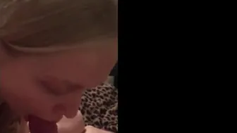 18-Year-Old Blonde Sucks a Big Cock