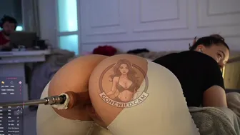 Thick Booty Bouncing on Dildo in Luxe Room