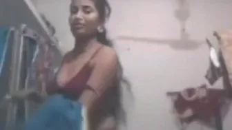 Gouthami Reddy Manthena changing chudidhar & Red bra showing nude milky boobs & pussy