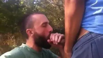 Big Cock Blowjob Outside