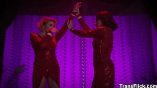 Ariel Demure and Kenzie live fucking in the stage